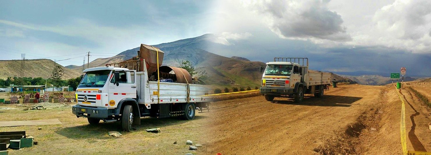 Convoy de unidades de ANITRANSAR en ruta